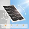 8W Solar Panel for Security Cameras/Trail Cameras/Smart Doorbells- Outdoor Solar Charger with Micro USB& USB-C Ports for 5V Rechargeable Battery Cameras, Wildlife Monitors, RV Sensors- IP65, 360° Adjustable Mount, 298.7cm Cable - Image 6