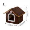 [:en]Cozy Pet House, Four Seasons Washable Enclosed Warm Dog Bed Cat Shelter Small Animal Home, Non-Skid Bottom, Polyvinyl Chloride Material, Assembled[:ar]Cozy Pet House, Four Seasons Washable Enclosed Warm Dog Bed Cat Shelter Small Animal Home, Non-Skid Bottom, Polyvinyl Chloride Material, Assembled[:] - Image 13