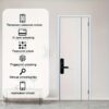 XSDTS Tuya Wifi Smart Door Lock Electronic Digital with Camera Biometric Fingerprint Smart Card Password Key Unlock - Image 3