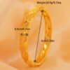 Elegant 4pcs Golden Bangle Set for Women - Vintage Boho Style, Perfect for Weddings & Everyday Glamour - Image 6