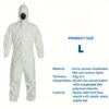 Disposable Breathable Microporous Protective Coveralls, 55gsm PPE Film Work Suit with Full-Body Protection, Loose Fit for Security and Industrial Use, Security Personnel Attire | Easyclean Design - Image 5