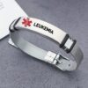 1pc Stainless Steel Medical Alert Bracelet, Adjustable With Red Caduceus Symbol, 10 Alert Options Including Type 2 Diabetes, Emergency ID Jewelry For Adults, Outdoor First Aid Wristband - Image 16