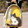 [:en]1pc Transparent Cat Backpack - Breathable Durable PC Material, Small Pet Carrier for Lizards, Rabbits, Hedgehogs, Parrots, Squirrels & More, Portable Travel Bag with Zipper Closure and Dual-Back Design for Safe Transport and Outings[:ar]1pc Transparent Cat Backpack - Breathable Durable PC Material, Small Pet Carrier for Lizards, Rabbits, Hedgehogs, Parrots, Squirrels & More, Portable Travel Bag with Zipper Closure and Dual-Back Design for Safe Transport and Outings[:] - Image 4