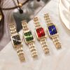 4pcs Elegant Women'S Quartz Watches with Alloy Dial - Stylish Square Faces, Pointer Display, Non-Rechargeable Button Battery, Ideal for Daily Wear & Special Occasions like Birthdays, Parties, Christmas, Halloween, Eid Al-Adha Gifts - Image 2