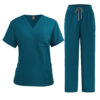 [:en]Ultra Quick-Dry V-Neck Scrub with Double-Layer Pockets for Doctors - ComfortMax, Ideal for Busy Shifts, Pink, Professional Medical Uniform, Scrubs for Adults[:ar]Ultra Quick-Dry V-Neck Scrub with Double-Layer Pockets for Doctors - ComfortMax, Ideal for Busy Shifts, Pink, Professional Medical Uniform, Scrubs for Adults[:] - Image 19