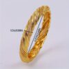A Set of Four 24K Gold-Plated Bangles from Dubai, Designed for Women, Featuring a Twisted Style Suitable for Wedding Jewelry. - Image 6