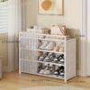 1 Set - Dustproof Foldable Shoe Display Rack with Non-Slip Base, Easy to Clean, Multi-Layer Storage Shelf for Shoes and Accessories - Image 11