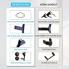 Folding crutch, reinforced forearm support, adult lightweight aluminum forearm crutch, walking folding cane, portable and adjustable, 4 sizes, optional anti-slip and anti-drop cover - YYG-G single/YYG-G double - Image 11