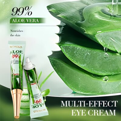 Aloe Vera Hyaluronic Acid Eye Cream Designed to Reduce Dark Circles - Hypoallergenic with Multiple Moisturizing Effects - Suitable for All Adults, This Firming Eye Cream Works for Every Skin Type, Including Sensitive Skin - Contains Glycerin to Combat Dry