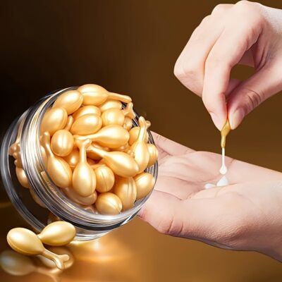 30pcs Light Beige Care Serum Capsules: Hydrate, Firm, and Moisturize for All Light Beige Types