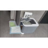 Modern White & Grey Automatic Cat Litter Box with Self-Cleaning System, Odor Control & Removable Lid - Sleek Rectangular Design for Modern Homes, Durable & Hygienic Pet Waste Management for Cats - Ideal Gift for Pet Owners, Small Cat Litter Box, Extra Lar - Image 4