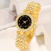 6pcs Women's Watch Set with Fashion Casual Quartz Wristwatch, Necklace, Bracelet, and Earrings Jewelry Set - Image 3