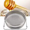 Stainless Steel Honey Strainer, Silvery Double Layer Honey Sieve Strainer Filter Set with Adjustable Arms Bee Debris Harvest Tool Beekeeping Equipment for Honey Processing Honey Extracting - Image 2