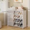 1 Set - Dustproof Foldable Shoe Display Rack with Non-Slip Base, Easy to Clean, Multi-Layer Storage Shelf for Shoes and Accessories - Image 13