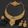 Wedding Gift Set for Women: Elegant Vintage Jewelry Collection - Necklace, Earrings, Ring, and Bracelet Four-Piece Set - Image 2