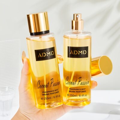 250ml Eau de Parfum Spray - Fresh Long-Lasting Fragrance, Lightweight & Portable for Daily Use or Date Nights, Ideal Birthday or Holiday Gift, Formaldehyde-Free, Alcohol-Free, Elegant Golden Spray Bottle, Personal Fragrance, Sophisticated Design, Formalde
