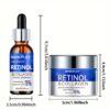 Retinol & Collagen Firming Cream and Hydrating Serum Set, Alcohol-Free for All Light Beige Types - Image 2
