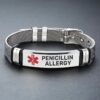 [:en]1pc Stainless Steel Medical Alert Bracelet, Adjustable With Red Caduceus Symbol, 10 Alert Options Including Type 2 Diabetes, Emergency ID Jewelry For Adults, Outdoor First Aid Wristband[:ar]1pc Stainless Steel Medical Alert Bracelet, Adjustable With Red Caduceus Symbol, 10 Alert Options Including Type 2 Diabetes, Emergency ID Jewelry For Adults, Outdoor First Aid Wristband[:] - Image 29