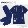 Hospital Scrubs Uniforms Overalls for Women Men - Regular Fit Drawstring Closure, Polyester Spandex, 3 Colors (Black/Blue/Green) - Professional Medical & Casual Wear, Scrub Sets, Scrub Top And Overalls - Image 13