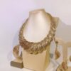 Dubai Golden Plated Jewelry Sets for Women Surround Big Necklace Plate 24K Gold Plated Original Suitable for Wedding Banquet Parties Luxurious Imitation Golden Jewelry 4pcs - Image 12