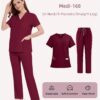 [:en]High-End Four-Way Stretch V-Neck Solid Color Short-Sleeve Straight-Leg Pants Set for Hospital Work, Nurse Uniforms, Scrubs, And Surgical Attire Suitable for All Seasons.[:ar]High-End Four-Way Stretch V-Neck Solid Color Short-Sleeve Straight-Leg Pants Set for Hospital Work, Nurse Uniforms, Scrubs, And Surgical Attire Suitable for All Seasons.[:] - Image 16