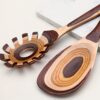 Set of Wooden Cooking Utensils Including a Pakkawood Ladle And Other Kitchen Tools for Wholesale. - Image 2
