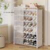 1 Set - Dustproof Foldable Shoe Display Rack with Non-Slip Base, Easy to Clean, Multi-Layer Storage Shelf for Shoes and Accessories - Image 17