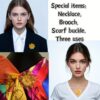 3pcs Latest Middle Eastern Fashion Luxury High-End Design 24K Golden Plated New Women's Flower Jewelry Set, Necklace Earrings Ring Set, Three-in-One Use: Can Be Used as Necklace, Brooch, Scarf Pin for Daily Wear, Ramadan Accessories, Suitable for Weddings - Image 6