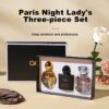aoq Paris Night Perfume Gift Box 3 Bottle Women's Perfume Sexy Vanilla Sweet Body Spray Rich and Light Scent Long-lasting fragrance Remaining fragrance - Image 2