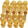 4 Pcs, Luxury Dubai Women'S Bracelets Targeted In Festival, India And Africa Wedding Bracelets, Ethiopia Bridal Jewelry - Image 3