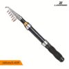 LEOFISHING Compact Black Telescopic Fishing Rod - Super Short, Portable Design with Durable Glass Steel, Ideal for Saltwater & Freshwater Fishing, Ambidextrous Comfort Grip - Image 10