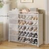 1 Set - Dustproof Foldable Shoe Display Rack with Non-Slip Base, Easy to Clean, Multi-Layer Storage Shelf for Shoes and Accessories - Image 18