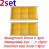 1Set, 2Set, Honeycomb Honey Box Set, Honeycomb Honeybox, Plastic Honeycomb, Plastic Honeycomb Honey Frame in The Honeycomb Honey Full Set, Honeycomb Frame×1pc + Honey Box×6pcs + Honey Nest Base×6pcs - Image 6