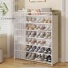 1 Set - Dustproof Foldable Shoe Display Rack with Non-Slip Base, Easy to Clean, Multi-Layer Storage Shelf for Shoes and Accessories - Image 19
