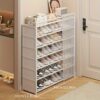 1 Set - Dustproof Foldable Shoe Display Rack with Non-Slip Base, Easy to Clean, Multi-Layer Storage Shelf for Shoes and Accessories - Image 12