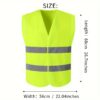 Reflective Vest for Safety Yellow, Orange Reflective Jacket for Night Riding, Suitable for Men, Women, Work, Cycling, Running, Surveyors, Volunteers, Cross Guards, Road, Construction, Neon Signs - Image 5