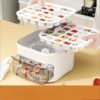 A portable tray that can make 25/50 cubes, equipped with an easy-press lid and dual-layer two-in-one cube storage tray. Suitable storing cubes in refrigerator pairing with coffee and cold - Image 13