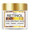 1.7 FL.OZ (50ML), Retinol Collagen Firming Cream, With Hyaluronic Acid, Day & Night Firming Moisturizer, With Mild Ingredients Including Aloe, Green Tea, Vitamin E, And Jojoba Oil For Hydrated, Smoother, Lifted Skin - Image 2