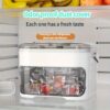 A portable tray that can make 25/50 cubes, equipped with an easy-press lid and dual-layer two-in-one cube storage tray. Suitable storing cubes in refrigerator pairing with coffee and cold - Image 5