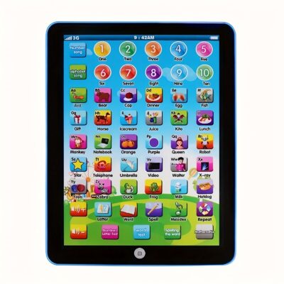 Youngsters' Educational Tablet Toy - Fun Learning Pad Toy for Boys & Girls, Battery-Powered, Multicolor