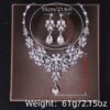 3pcs Crown Necklace Earring Set Rhinestone Bridal Jewelry Set Bridal Wedding Hair Accessories Jewelry Crown Tiara Gift - Image 3