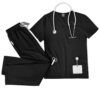 [:en]Ultra Quick-Dry V-Neck Scrub with Double-Layer Pockets for Doctors - ComfortMax, Ideal for Busy Shifts, Pink, Professional Medical Uniform, Scrubs for Adults[:ar]Ultra Quick-Dry V-Neck Scrub with Double-Layer Pockets for Doctors - ComfortMax, Ideal for Busy Shifts, Pink, Professional Medical Uniform, Scrubs for Adults[:] - Image 7