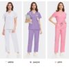 [:en]High-End Four-Way Stretch V-Neck Solid Color Short-Sleeve Straight-Leg Pants Set for Hospital Work, Nurse Uniforms, Scrubs, And Surgical Attire Suitable for All Seasons.[:ar]High-End Four-Way Stretch V-Neck Solid Color Short-Sleeve Straight-Leg Pants Set for Hospital Work, Nurse Uniforms, Scrubs, And Surgical Attire Suitable for All Seasons.[:] - Image 39
