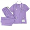 [:en]Ultra Quick-Dry V-Neck Scrub with Double-Layer Pockets for Doctors - ComfortMax, Ideal for Busy Shifts, Pink, Professional Medical Uniform, Scrubs for Adults[:ar]Ultra Quick-Dry V-Neck Scrub with Double-Layer Pockets for Doctors - ComfortMax, Ideal for Busy Shifts, Pink, Professional Medical Uniform, Scrubs for Adults[:] - Image 12