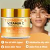 JAYSUING Turmeric & Vitamin C Firming Cream, 50g/1.76oz, Unisex-Adult, Moisturizing with Hyaluronic Acid, Collagen, Jojoba, Aloe Vera, Green Tea, Evens Skin Tone, Non-Greasy, All Skin Types - Image 3