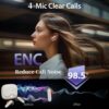 [AI Translation Bluetooth Earbuds]2025 New AI Translation Smart Bluetooth Headset 4 Mic ENC Noise-cancelling TWS Bluetooth Headphones Support More Than 140 Languages Real-time Translation Bluetooth Earbuds Shock Effects 550mAh Ultra Long Standby Support M - Image 9