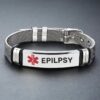 1pc Stainless Steel Medical Alert Bracelet, Adjustable With Red Caduceus Symbol, 10 Alert Options Including Type 2 Diabetes, Emergency ID Jewelry For Adults, Outdoor First Aid Wristband - Image 27