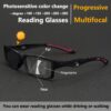 Advanced Progressive Autofocus Glasses for Presbyopia with Color-Changing Cap, Suitable for Walking and Reading at Near and Far Distances - Image 2
