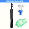 1pc Iron IV Pole Stand with 4 Hooks, 3-Legged Portable Collapsible Infusion Stand, Adjustable Height Drip Bag Holder for Hospitals, Clinics, Home Care, Wheelchair and Bedside Use - Image 7