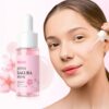LAIKOU Sakura Skincare 6pcs/Set, with Serum, Cleanser, Toner, Face Cream, Eye Cream, Day Night Moisturizer, Sun Cream, Contain Vitamin C & Niacinamide - Image 8